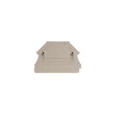 Weidmuller End Plate, dark beige, 29.7x44x1.5mm Weidmuller